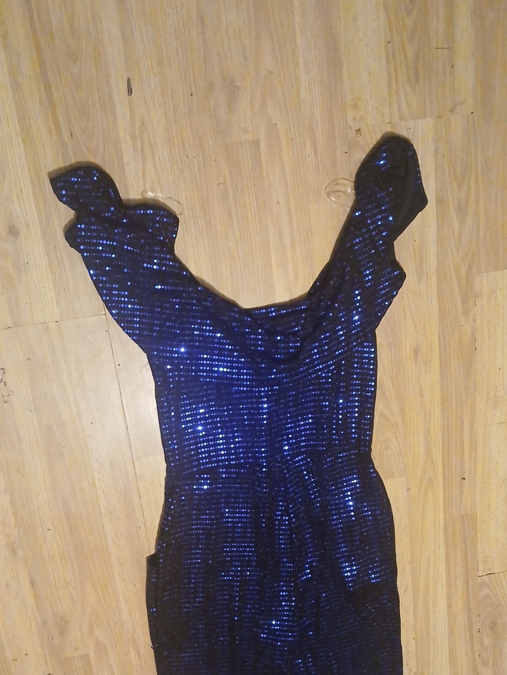 Curvy Sense Women’s Navy Blue Sequin Jumpsuit Size 2x